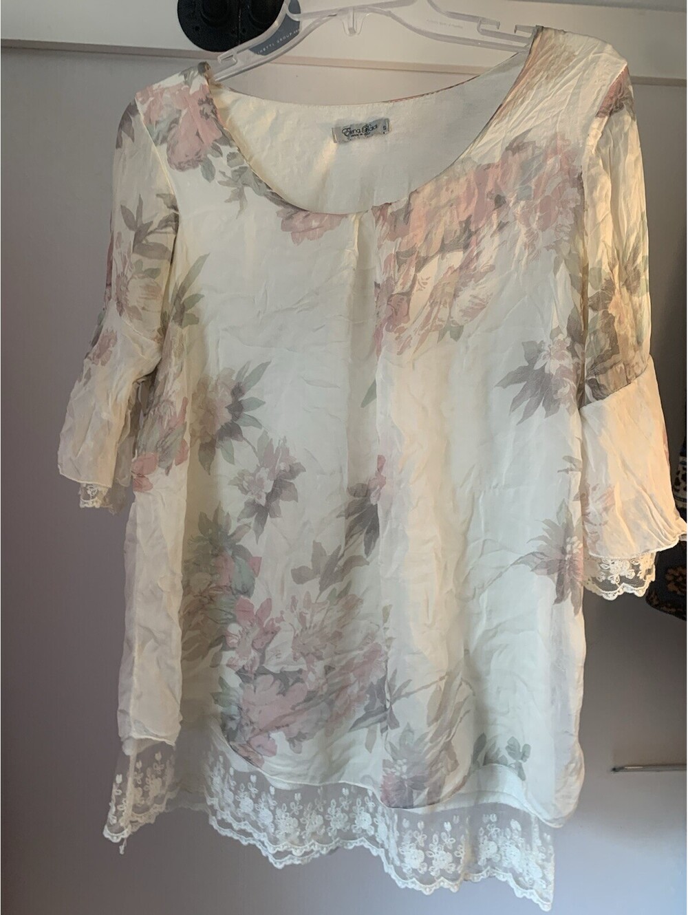 Elena Baldi Women’s Silk Blouse Small Made in Italy